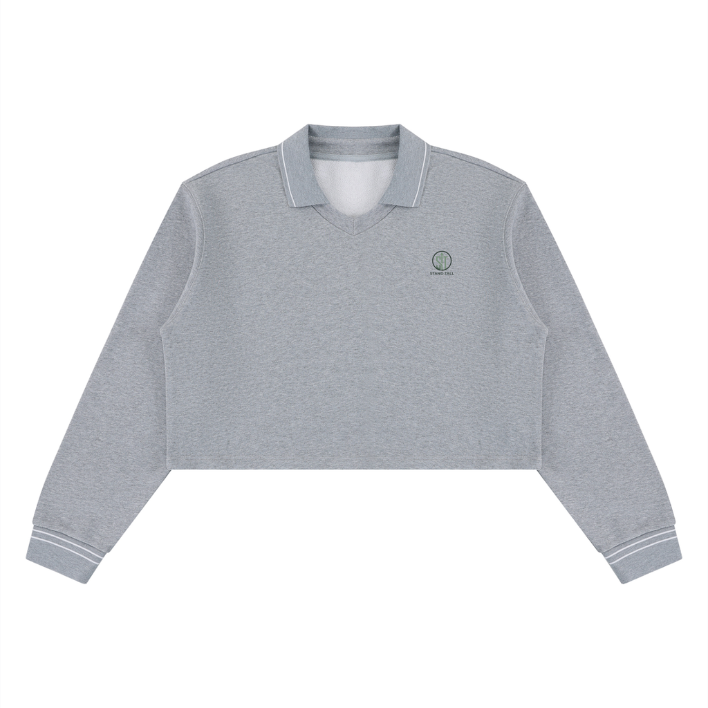 Women’s Crop Collared Sweatshirt