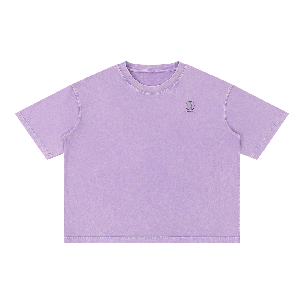 Mineral Wash Boxy Cotton T-Shirt
