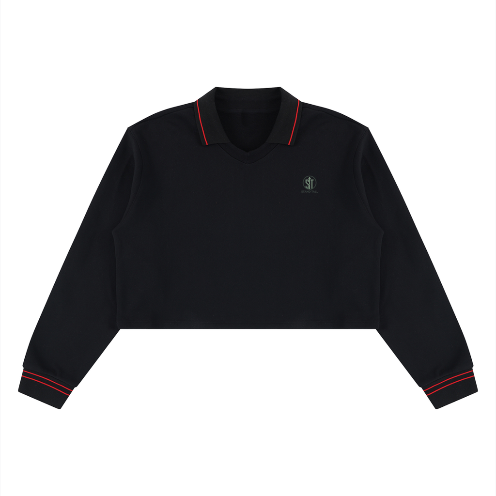 Women’s Crop Collared Sweatshirt