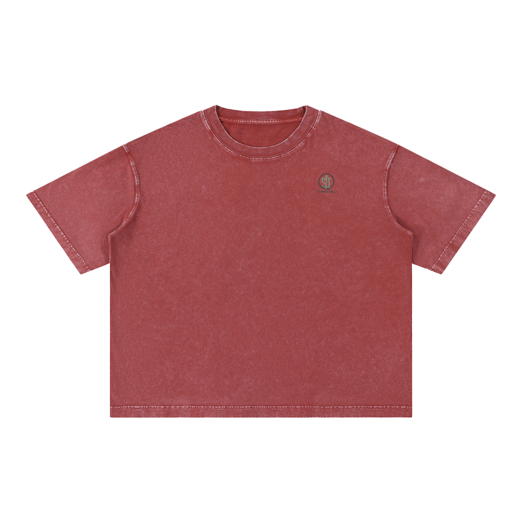 Mineral Wash Boxy Cotton T-Shirt