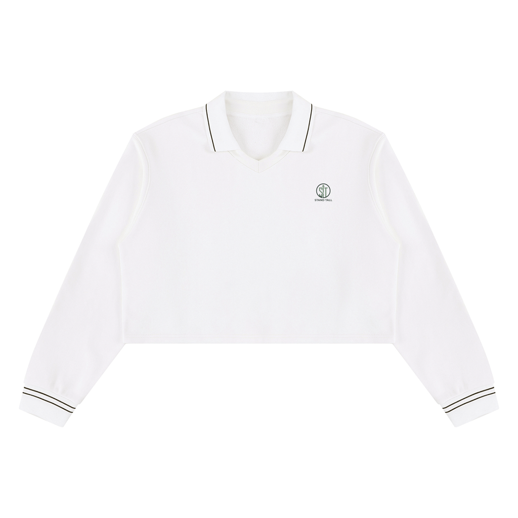 Women’s Crop Collared Sweatshirt